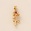 Pendant Necklace Copper Heart Shape Fruit Food Style Electroplating