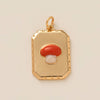 Pendant Necklace Copper Heart Shape Fruit Food Style Electroplating