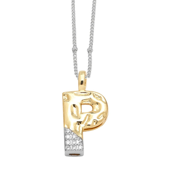Pendant Necklace Copper Hiphop Minimalist With Letter Pattern Electroplated