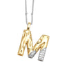 Pendant Necklace Copper Hiphop Minimalist With Letter Pattern Electroplated