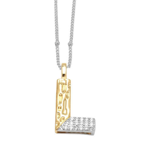 Pendant Necklace Copper Hiphop Minimalist With Letter Pattern Electroplated