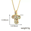 Pendant Necklace Copper Inlaid Color Zircon English Letter Light Luxury Electroplating For Women