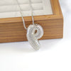 Pendant Necklace Copper Inlaid Zircon With Letter Pattern Electroplated