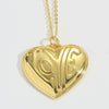 Pendant Necklace Copper 14K Goldplated Simple Geometric Heart Insect Bee Element