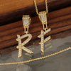 Pendant Necklace Copper Letter Jewelry Electroplating Allmatch Style