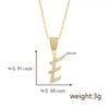 Pendant Necklace Copper Letter Jewelry Electroplating Allmatch Style