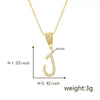 Pendant Necklace Copper Letter Jewelry Electroplating Allmatch Style