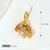 Pendant Necklace Copper Micropaved Zircon Wings Heart Constellation Shape Electroplating Style