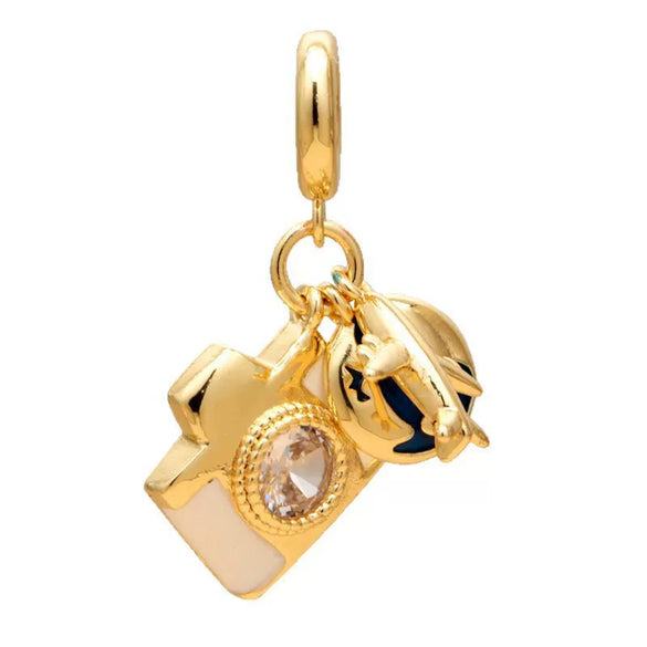 Pendant Necklace Copper Micropaved Zircon Wings Heart Constellation Shape Electroplating Style