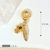 Pendant Necklace Copper Micropaved Zircon Wings Heart Constellation Shape Electroplating Style