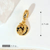 Pendant Necklace Copper Micropaved Zircon Wings Heart Constellation Shape Electroplating Style