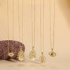 Pendant Necklace Copper Mixed Gem Inlay Devil's Eye Retro Electroplated Ochain For Women
