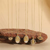 Pendant Necklace Copper Mixed Gem Inlay Devil's Eye Retro Electroplated Ochain For Women