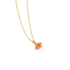 Pendant Necklace Copper Mixed Gem Inlay Dripping Oil Devil's Eye Design Ochain For Women