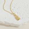 Pendant Necklace Copper Mixed Gem Inlay Fivepointed Star Heart Cross Lock Microinlay For Women