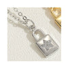 Pendant Necklace Copper Mixed Gem Inlay Fivepointed Star Heart Cross Lock Microinlay For Women