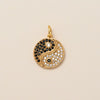 Pendant Necklace Copper Mixed Gemstone Inlay Geometric Shape Minimalist Style Vacuum Plating Real Gold