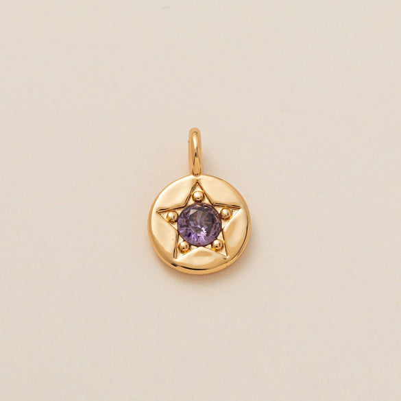 Pendant Necklace Copper Mixed Gemstone Inlay Geometric Square 12 Birthstone Women's Accessories