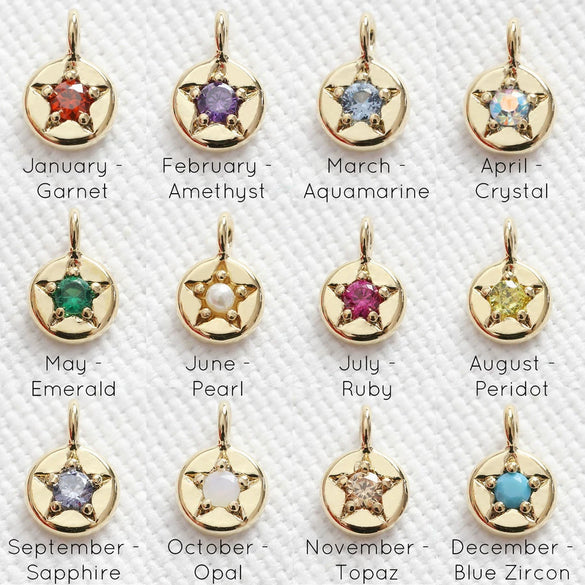 Pendant Necklace Copper Mixed Gemstone Inlay Geometric Square 12 Birthstone Women's Accessories