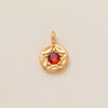 Pendant Necklace Copper Mixed Gemstone Inlay Geometric Square 12 Birthstone Women's Accessories