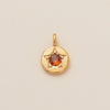 Pendant Necklace Copper Mixed Gemstone Inlay Geometric Square 12 Birthstone Women's Accessories
