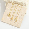 Pendant Necklace Copper Mixed Gemstone Setting Geometric Electroplating For Women