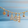 Pendant Necklace Copper Mixed Gemstone Setting Geometric Electroplating For Women