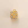 Pendant Necklace Copper Mixed Gemstone Setting Geometric Electroplating For Women
