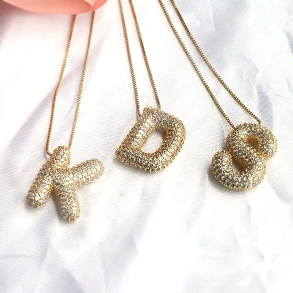 Pendant Necklace Copper Organic Glass Hiphop Style Microinlaid Letters Numbers Text Jewelry