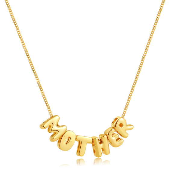 Pendant Necklace Copper Personality Electroplating Letters Numbers Text