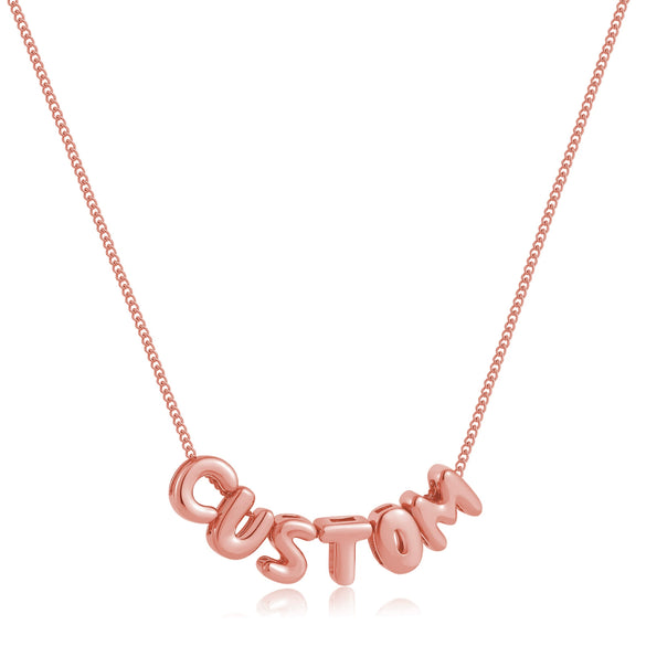 Pendant Necklace Copper Personality Electroplating Letters Numbers Text