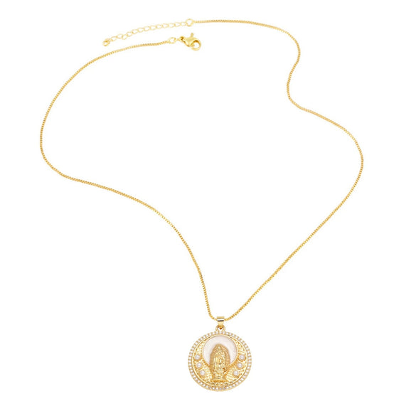 Pendant Necklace Copper Plated 18K Gold Geometric Heart Shape Unisex Electroplating