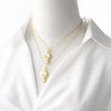 Pendant Necklace Copper Plated 18K Gold With Cartoon Characters U Shaped Design For Unisex