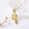 Pendant Necklace Copper Plated 18K Gold With Cartoon Characters U Shaped Design For Unisex