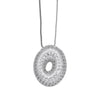 Pendant Necklace Copper Plated Real Gold Inlaid With Zircon Letter Design