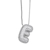 Pendant Necklace Copper Plated Real Gold Inlaid With Zircon Letter Design