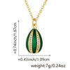 Pendant Necklace Copper Plated Real Gold Microinlaid Zircon Egg Geometric Light Luxury
