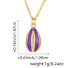 Pendant Necklace Copper Plated Real Gold Microinlaid Zircon Egg Geometric Light Luxury