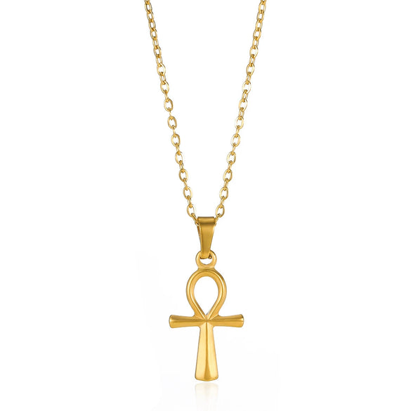 Pendant Necklace Copper Stainless Steel Geometric Crown Pattern Electroplated Unisex