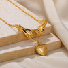Pendant Necklace Copper Stainless Steel Geometric Crown Pattern Electroplated Unisex