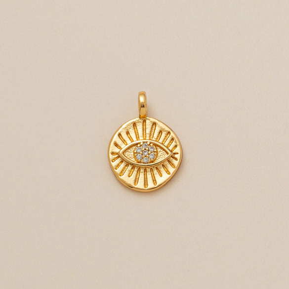 Pendant Necklace Copper Sun Moon Stars Bagua Mushroom Cross Planet Eye Electroplating