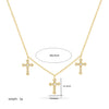 Pendant Necklace Copper Titanium Steel Vacuum Plated Minimalist Style Mixed Gemstone Inlay O Chain For Women