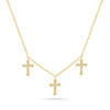 Pendant Necklace Copper Titanium Steel Vacuum Plated Minimalist Style Mixed Gemstone Inlay O Chain For Women