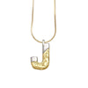 Pendant Necklace Copper Twocolor Goldplated With Letter Pattern For Women