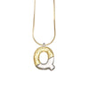 Pendant Necklace Copper Twocolor Goldplated With Letter Pattern For Women