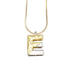 Pendant Necklace Copper Twocolor Goldplated With Letter Pattern For Women