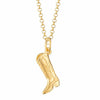Pendant Necklace Cowboy Boots Style Copper Electroplated Jewelry