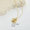 Pendant Necklace Disc Copper Mixed Gemstone Setting Electroplating Letters Numbers Text Style Unisex