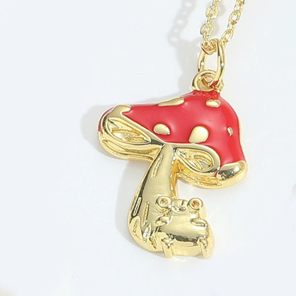 Pendant Necklace For Women Copper Geometric Shape Mixed Gemstone Setting Electroplating Heart Envelope Love Lock Design