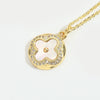 Pendant Necklace Fourleaf Clover Geometric Copper Mixed Gemstone Electroplating For Women